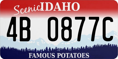 ID license plate 4B0877C
