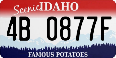 ID license plate 4B0877F