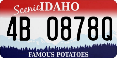 ID license plate 4B0878Q
