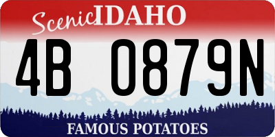 ID license plate 4B0879N