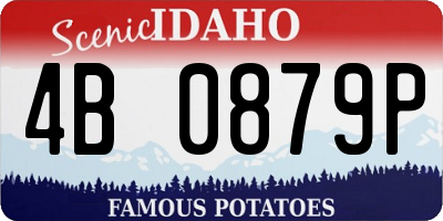 ID license plate 4B0879P