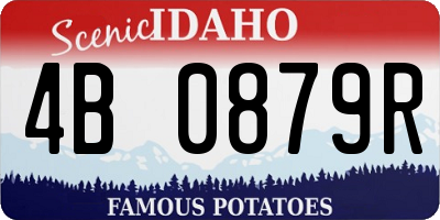 ID license plate 4B0879R