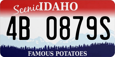ID license plate 4B0879S