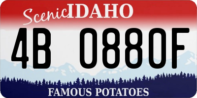 ID license plate 4B0880F