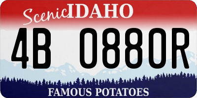 ID license plate 4B0880R