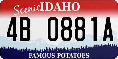 ID license plate 4B0881A