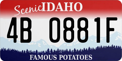 ID license plate 4B0881F