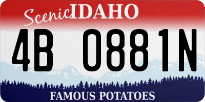 ID license plate 4B0881N