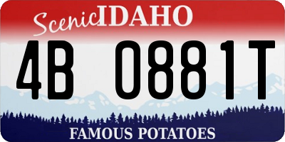 ID license plate 4B0881T
