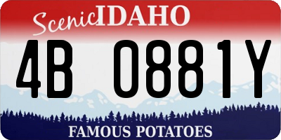 ID license plate 4B0881Y