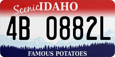 ID license plate 4B0882L