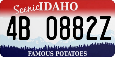 ID license plate 4B0882Z