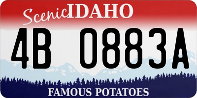 ID license plate 4B0883A