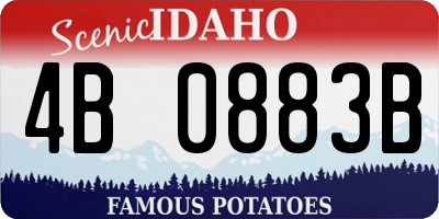 ID license plate 4B0883B