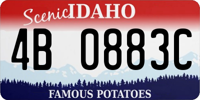 ID license plate 4B0883C