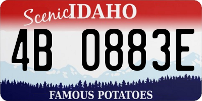 ID license plate 4B0883E