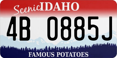 ID license plate 4B0885J