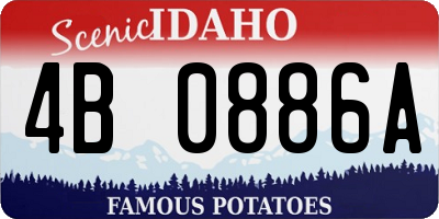 ID license plate 4B0886A