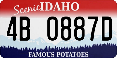 ID license plate 4B0887D
