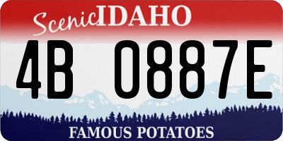 ID license plate 4B0887E