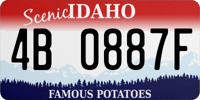 ID license plate 4B0887F