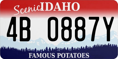 ID license plate 4B0887Y