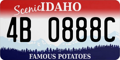 ID license plate 4B0888C