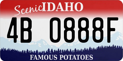 ID license plate 4B0888F