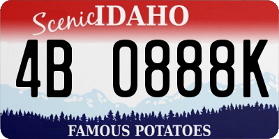 ID license plate 4B0888K