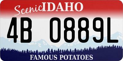 ID license plate 4B0889L