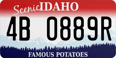 ID license plate 4B0889R
