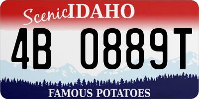 ID license plate 4B0889T