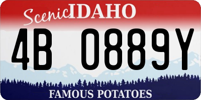 ID license plate 4B0889Y