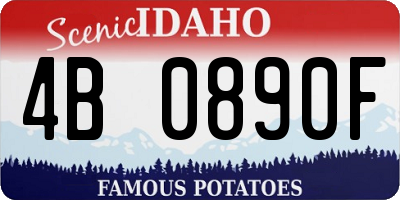 ID license plate 4B0890F