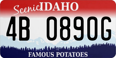 ID license plate 4B0890G