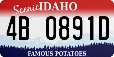 ID license plate 4B0891D