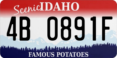 ID license plate 4B0891F
