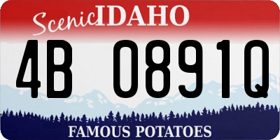 ID license plate 4B0891Q