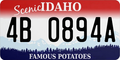 ID license plate 4B0894A