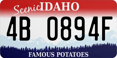 ID license plate 4B0894F