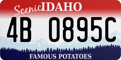 ID license plate 4B0895C