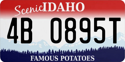 ID license plate 4B0895T