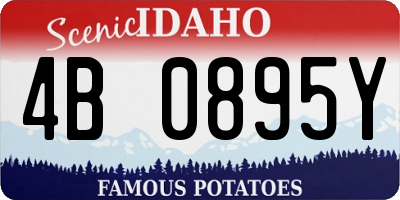 ID license plate 4B0895Y
