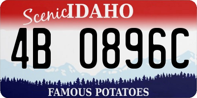 ID license plate 4B0896C