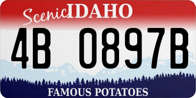 ID license plate 4B0897B