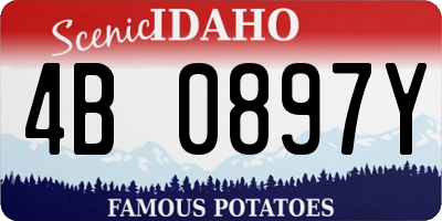 ID license plate 4B0897Y