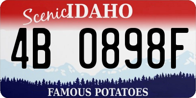 ID license plate 4B0898F