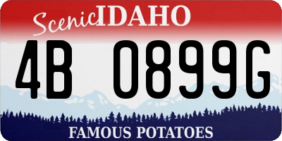 ID license plate 4B0899G