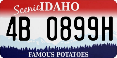 ID license plate 4B0899H