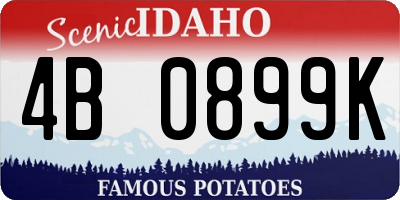 ID license plate 4B0899K